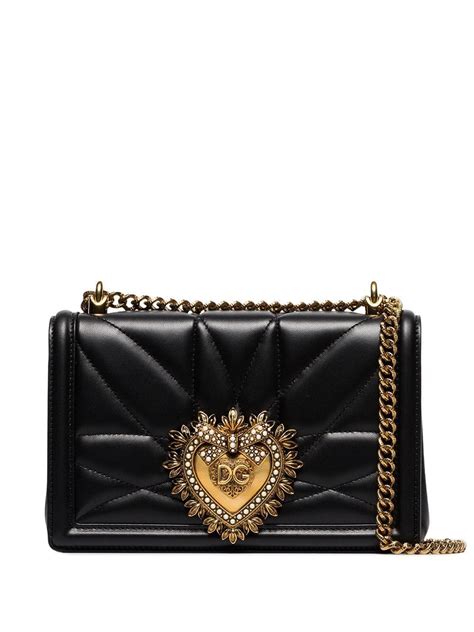 dolce gabbana devotion bag black|Dolce & Gabbana devotion medium quilted.